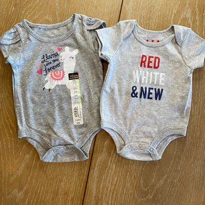 Gray 0-3 month Onesie Bundle